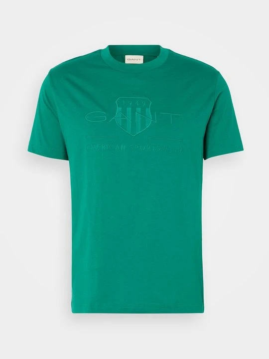 Zdjęcie produktu T-shirt z nadrukiem Gant zielony