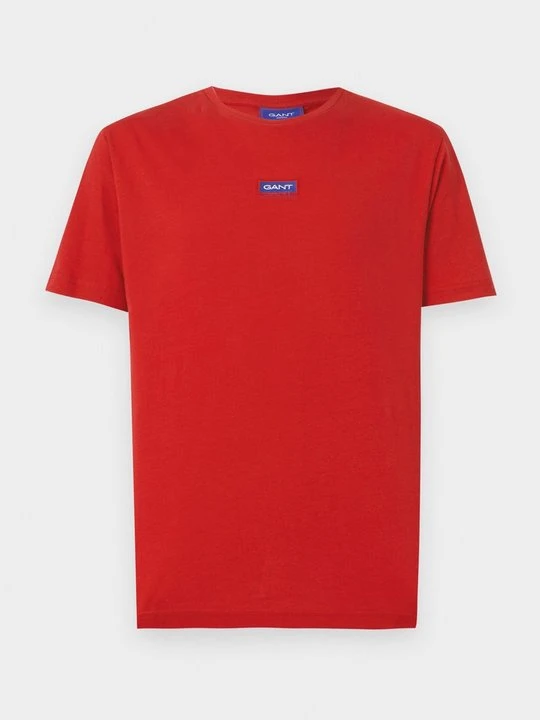 Zdjęcie produktu T-shirt z nadrukiem Gant czerwony
