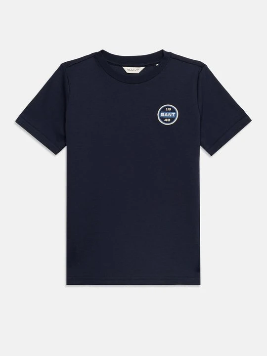 Zdjęcie produktu T-shirt z nadrukiem Gant granatowy