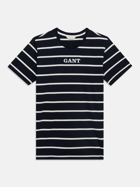 Zdjęcie produktu T-shirt z nadrukiem Gant granatowy
