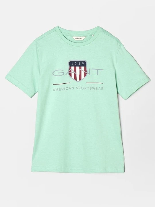 Zdjęcie produktu T-shirt z nadrukiem Gant miętowy
