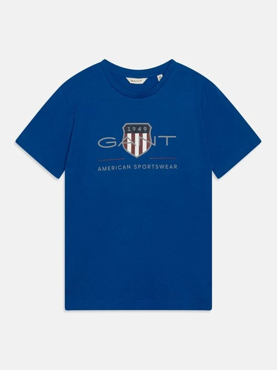 Zdjęcie produktu T-shirt z nadrukiem Gant niebieski