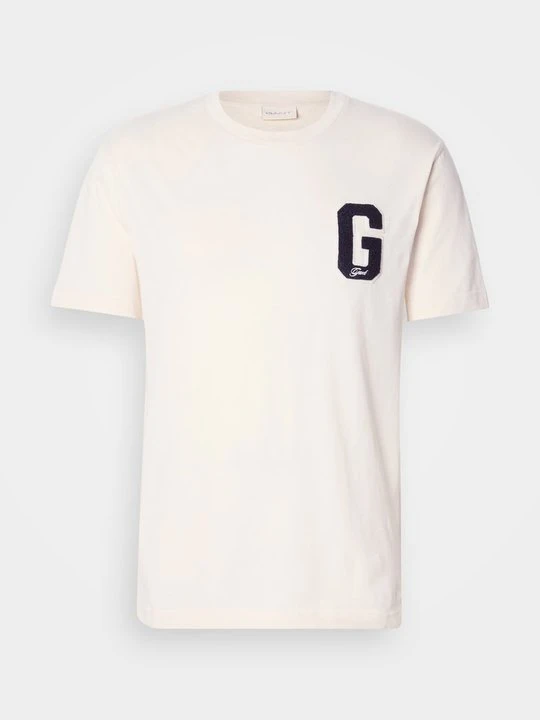 Zdjęcie produktu T-shirt z nadrukiem Gant piaskowy