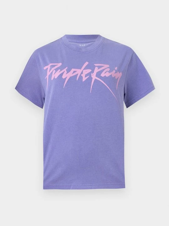 Zdjęcie produktu T-shirt z nadrukiem GAP fioletowy