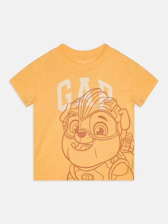 Zdjęcie produktu T-shirt z nadrukiem GAP pomarańczowy