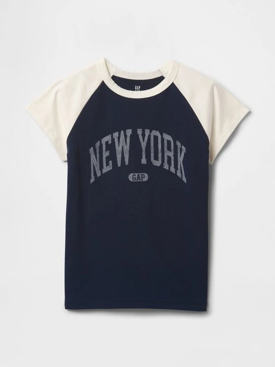 Zdjęcie produktu T-shirt z nadrukiem GAP granatowy