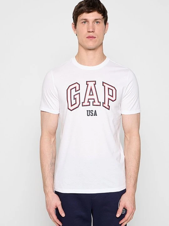 Zdjęcie produktu T-shirt z nadrukiem GAP biały