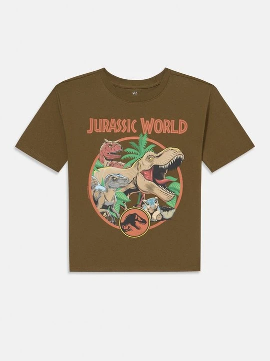 Zdjęcie produktu T-shirt z nadrukiem GAP oliwkowy