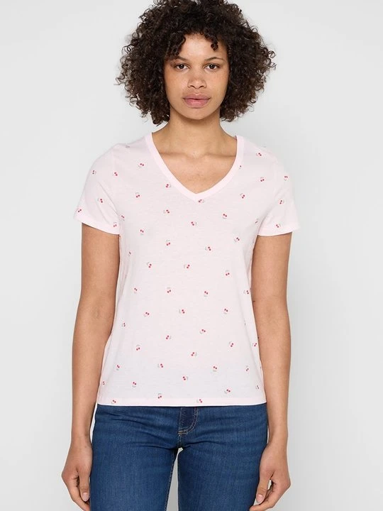 Zdjęcie produktu T-shirt z nadrukiem GAP jasnoróżowy