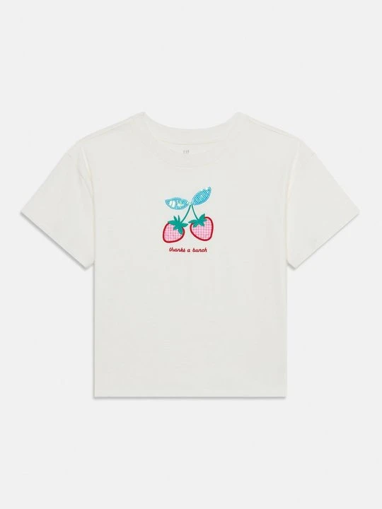 Zdjęcie produktu T-shirt z nadrukiem GAP mleczny