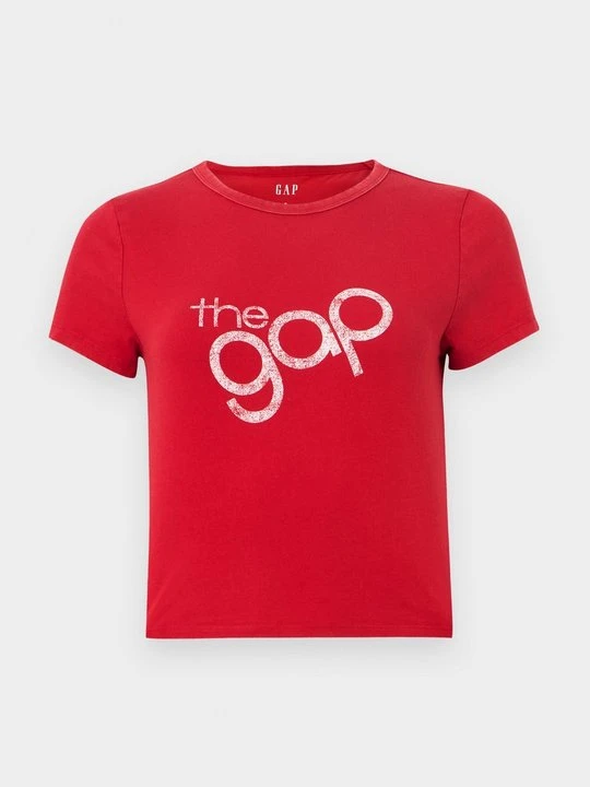 Zdjęcie produktu T-shirt z nadrukiem GAP czerwony