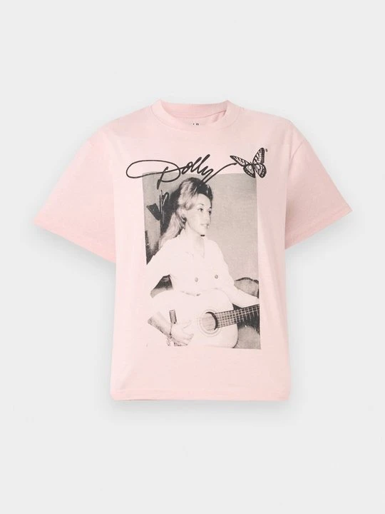 Zdjęcie produktu T-shirt z nadrukiem GAP różowy