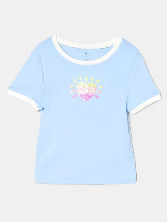 Zdjęcie produktu T-shirt z nadrukiem GAP niebieski