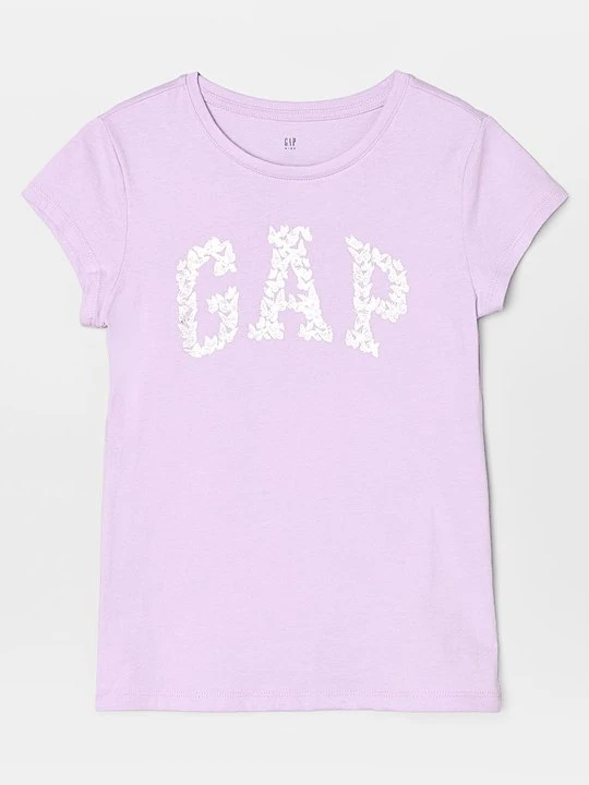 Zdjęcie produktu T-shirt z nadrukiem GAP liliowy