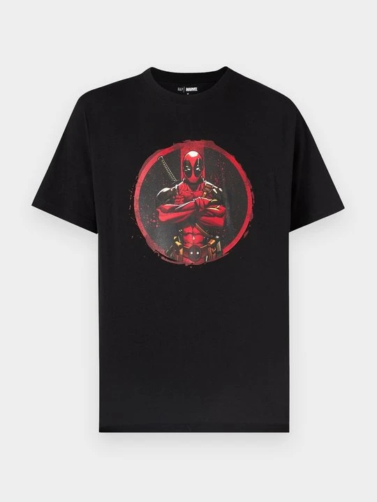 Zdjęcie produktu T-shirt z nadrukiem GAP czarny