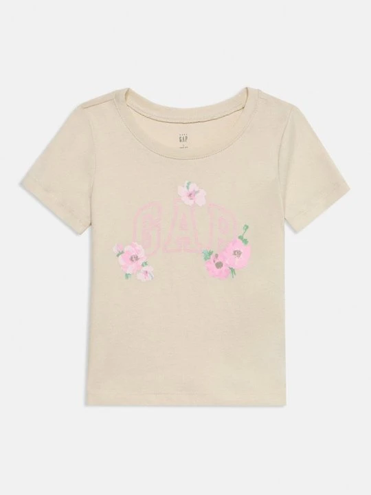 Zdjęcie produktu T-shirt z nadrukiem GAP beżowy