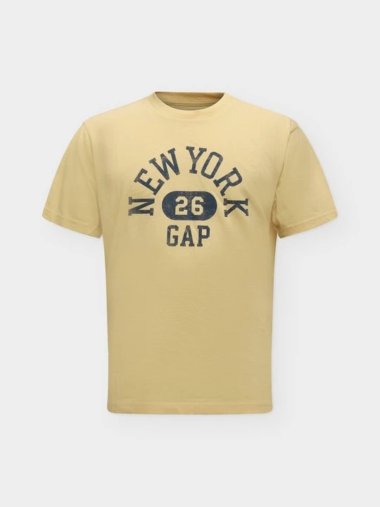 Zdjęcie produktu T-shirt z nadrukiem GAP beżowy