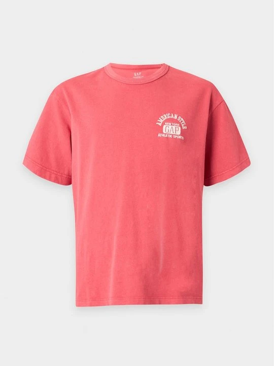 Zdjęcie produktu T-shirt z nadrukiem GAP czerwony