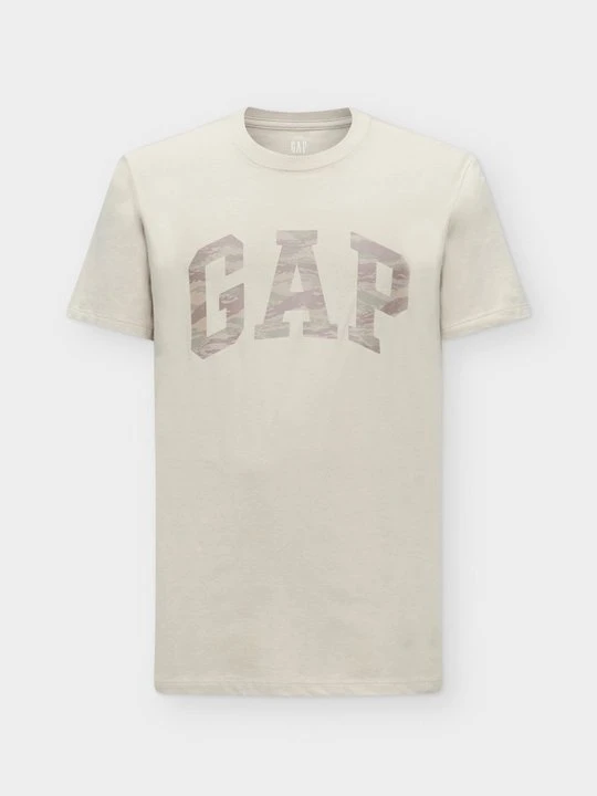 Zdjęcie produktu T-shirt z nadrukiem GAP jasnobrązowy