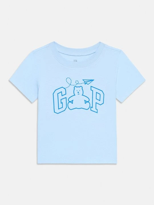 Zdjęcie produktu T-shirt z nadrukiem GAP jasnoniebieski