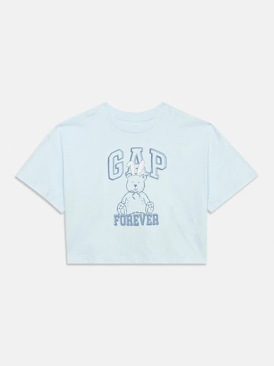 Zdjęcie produktu T-shirt z nadrukiem GAP jasnoniebieski
