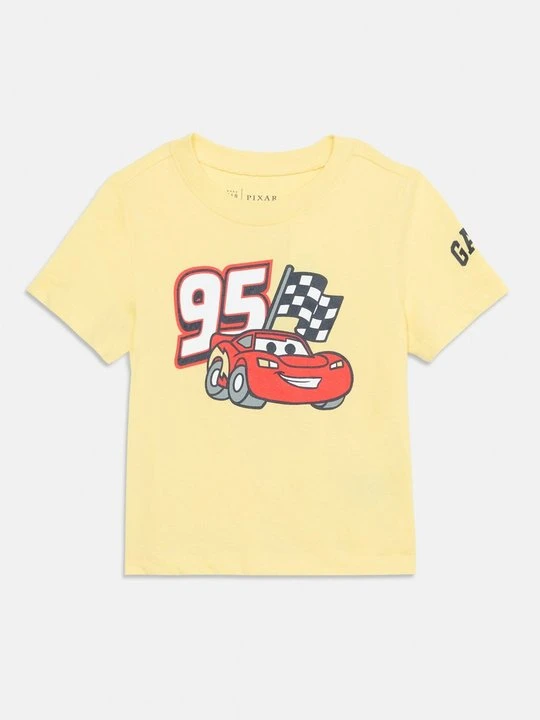 Zdjęcie produktu T-shirt z nadrukiem GAP jasnożółty