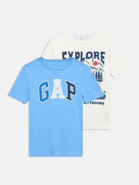 Zdjęcie produktu T-shirt z nadrukiem GAP mleczny