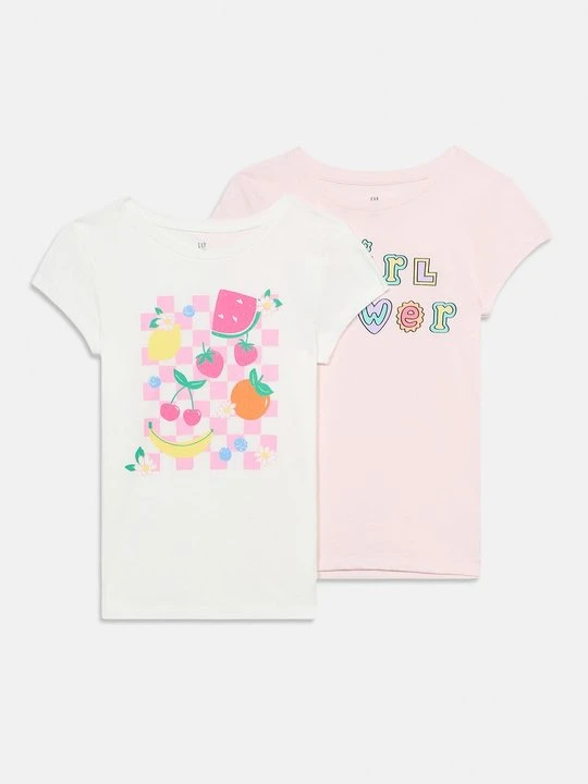 Zdjęcie produktu T-shirt z nadrukiem GAP mleczny