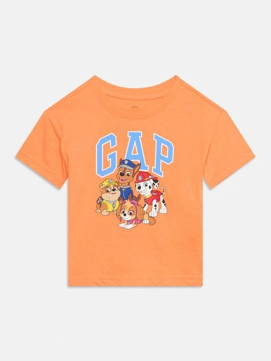 Zdjęcie produktu T-shirt z nadrukiem GAP pomarańczowy