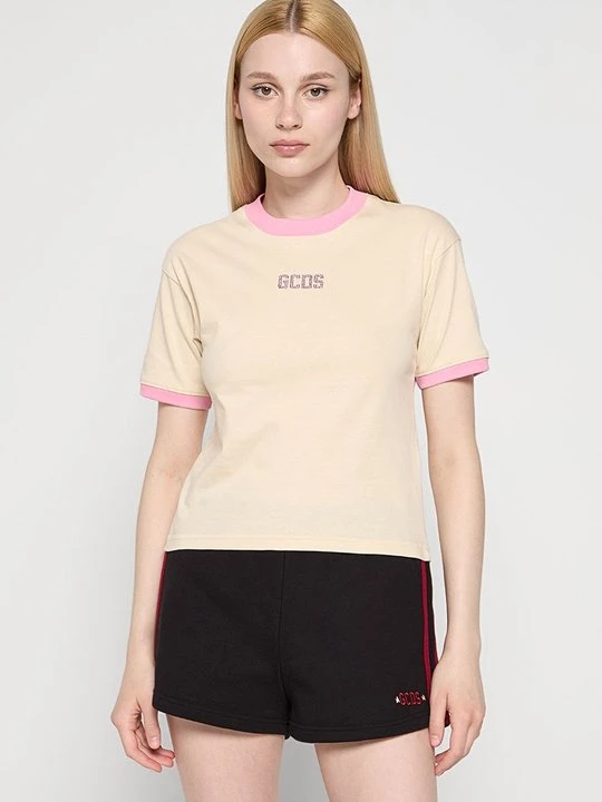 Zdjęcie produktu T-shirt z nadrukiem GCDS różowy