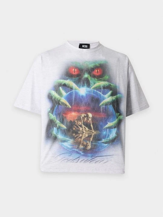 Zdjęcie produktu T-shirt z nadrukiem GCDS biały