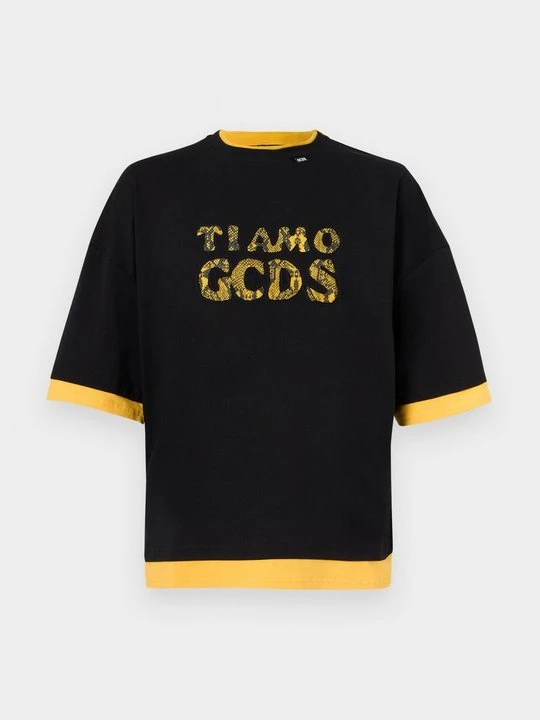 Zdjęcie produktu T-shirt z nadrukiem GCDS czarny