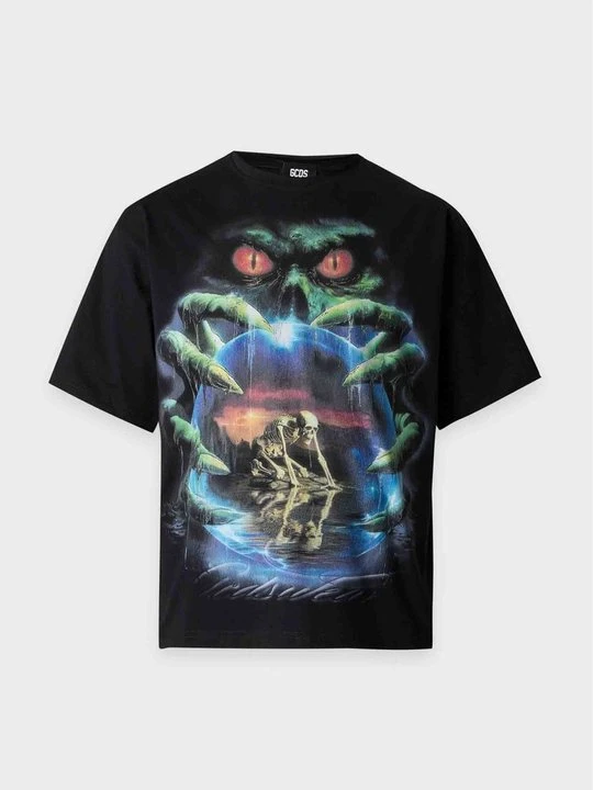 Zdjęcie produktu T-shirt z nadrukiem GCDS czarny