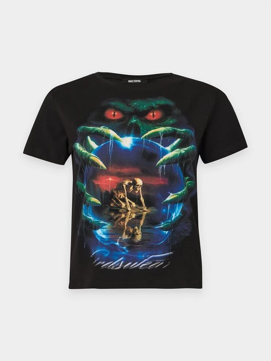 Zdjęcie produktu T-shirt z nadrukiem GCDS czarny