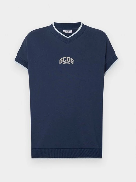 Zdjęcie produktu T-shirt z nadrukiem GCDS niebieski
