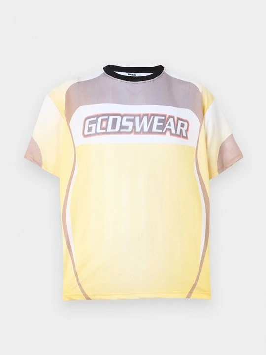 Zdjęcie produktu T-shirt z nadrukiem GCDS żółty