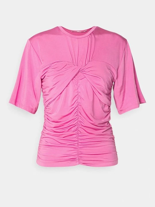 Zdjęcie produktu T-shirt z nadrukiem Gestuz różowy