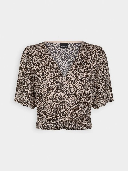 Zdjęcie produktu T-shirt z nadrukiem Gina Tricot beżowy