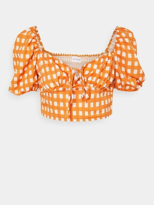 Zdjęcie produktu T-shirt z nadrukiem Glamorous pomarańczowy