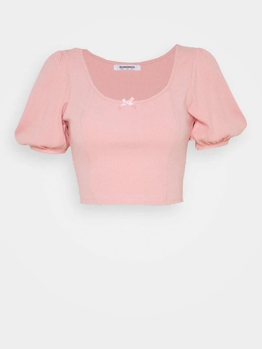 Zdjęcie produktu T-shirt z nadrukiem Glamorous różowy