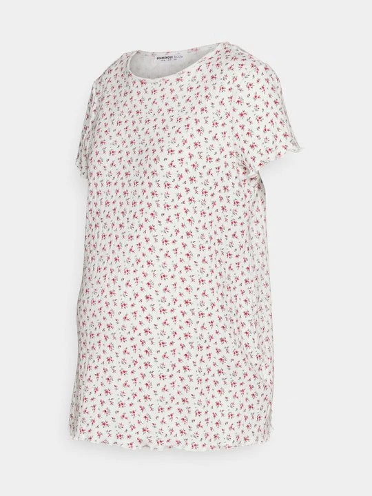 Zdjęcie produktu T-shirt z nadrukiem Glamorous biały