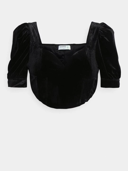 Zdjęcie produktu T-shirt z nadrukiem Glamorous czarny