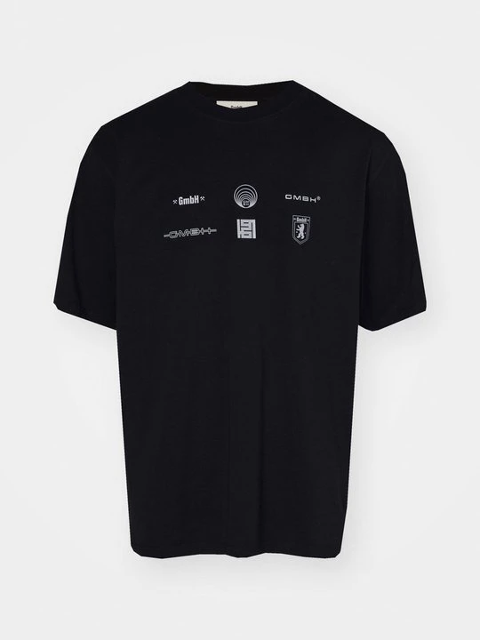 Zdjęcie produktu T-shirt z nadrukiem GmbH czarny