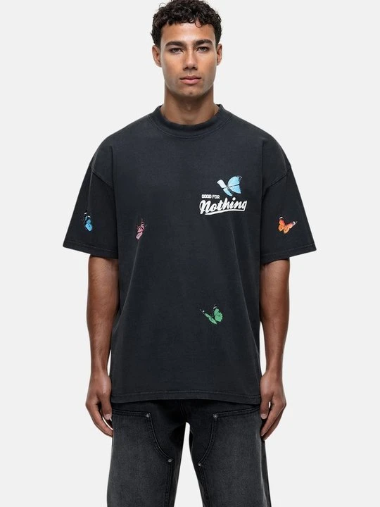 Zdjęcie produktu T-shirt z nadrukiem Good For Nothing czarny