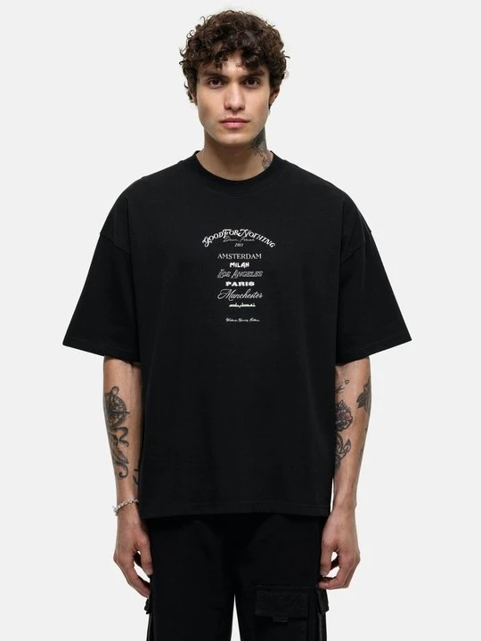 Zdjęcie produktu T-shirt z nadrukiem Good For Nothing czarny