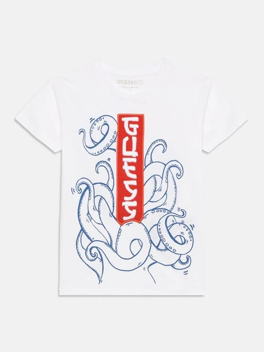 Zdjęcie produktu T-shirt z nadrukiem Guess biały