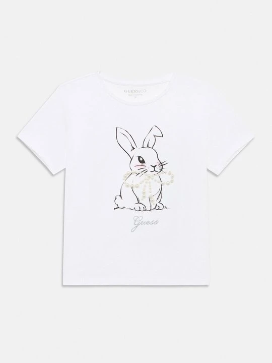 Zdjęcie produktu T-shirt z nadrukiem Guess biały