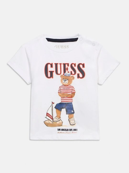 Zdjęcie produktu T-shirt z nadrukiem Guess biały