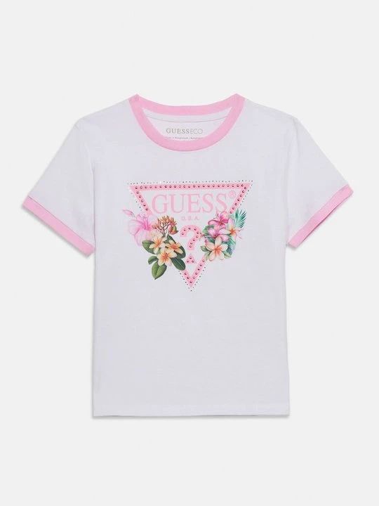 Zdjęcie produktu T-shirt z nadrukiem Guess biały