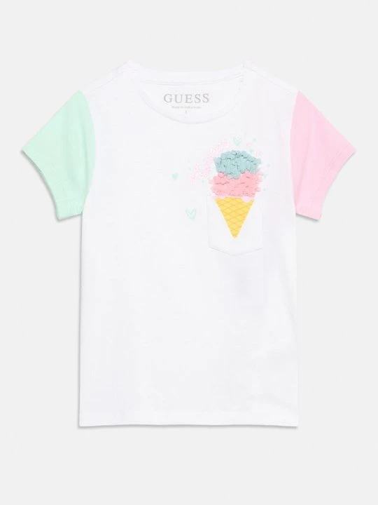 Zdjęcie produktu T-shirt z nadrukiem Guess biały